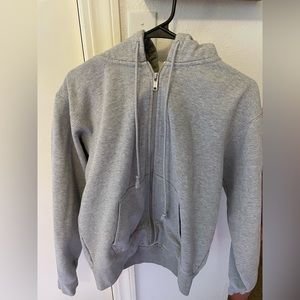 Grey Brandy Hoodie, size small/extra small, a little worn